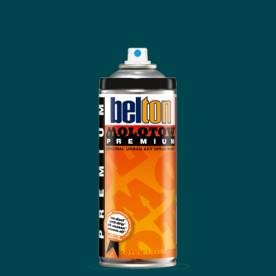 Аэрозольная краска Molotow Premium "belton" 400 мл #128 turquoise dark