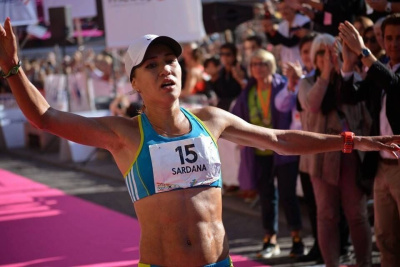 Бегунья Сардана Трофимова заняла 22 место на чемпионате мира в Дохе / Дьулустаан Сергеев   