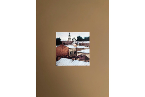 Открытка "Крыши" 105х105 мм