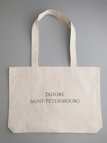 Сумка "J'adore Saint-Petersbourg" зеленая