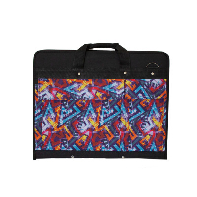 Папка "Художник" А2 "Дельта" объемная с перегородками, два внешних кармана