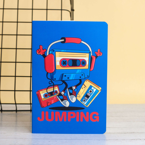 Тетрадь "Music player cassete" 13,5*20,5 см, blue
