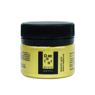 Акрил ТАИР "Деколор" 20 мл, Золото Маджестик