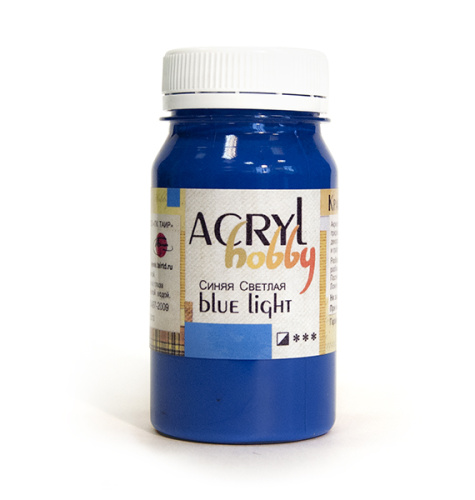 Акрил "Хобби" 100 мл Голубой ФЦ