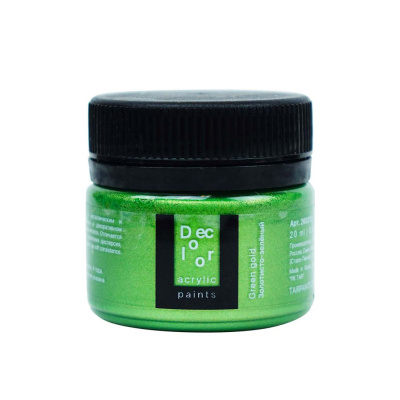 Акрил ТАИР "Деколор" 20 мл, Золотисто-зелёный