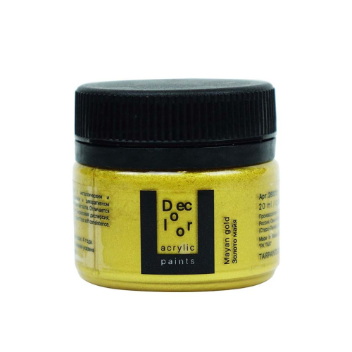 Акрил ТАИР "Деколор" 20 мл, Золото Майя