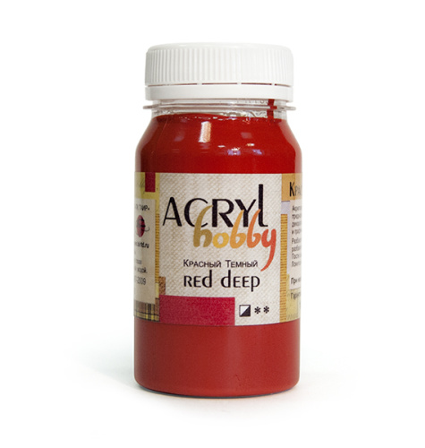 Акрил "Хобби" 100 мл Красный темный