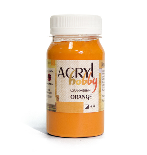 Акрил "Хобби" 100 мл Оранжевый