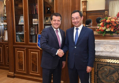 Глава Якутии Айсен Николаев встретился с мэром Казани Ильсуром Метшиным / ЯСИА   Республика Саха (Якутия)