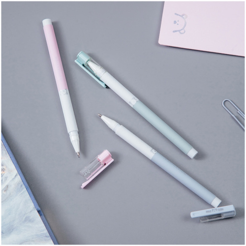 Ручка шариковая MESHU "Dew" синяя, 0,7 мм, корпус ассорти