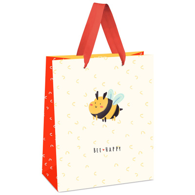 Пакет подарочный MESHU "Bee for you" 11*14*6,5 см