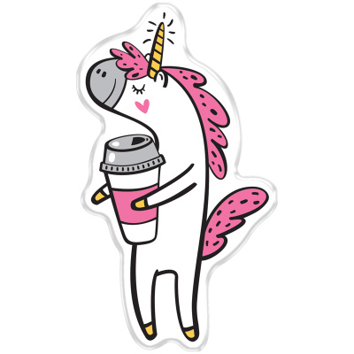 Значок акриловый MESHU "Unicorn dream", 2,2*3,7 см