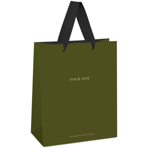 Пакет подарочный MESHU "Olive tone" 26*32*12 см