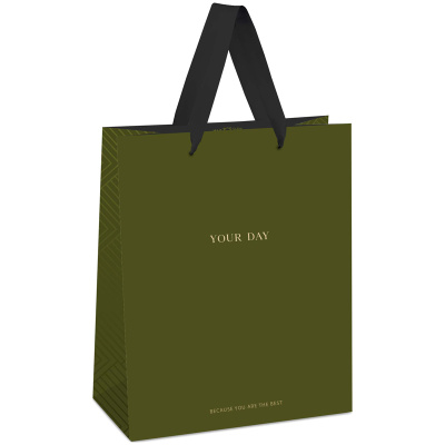 Пакет подарочный MESHU "Olive tone" 26*32*12 см