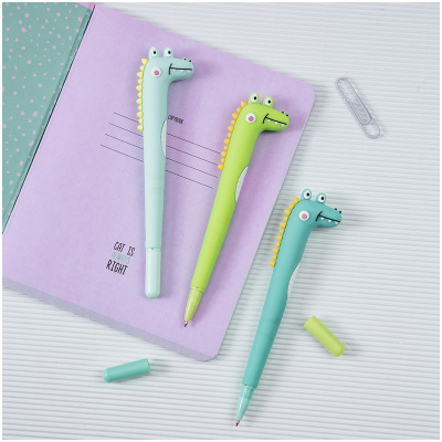 Ручка шариковая MESHU "Alligators" синяя, 0,7 мм, корпус ассорти