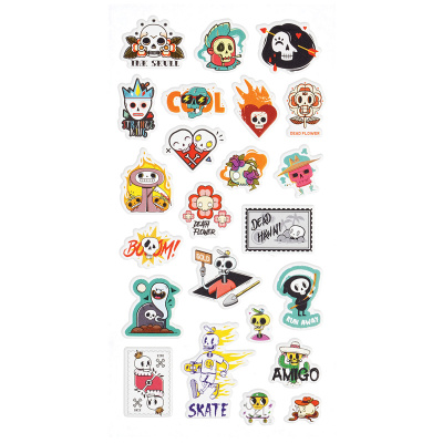 Наклейки объемные MESHU "Horror", 10*24см, 23 наклейки