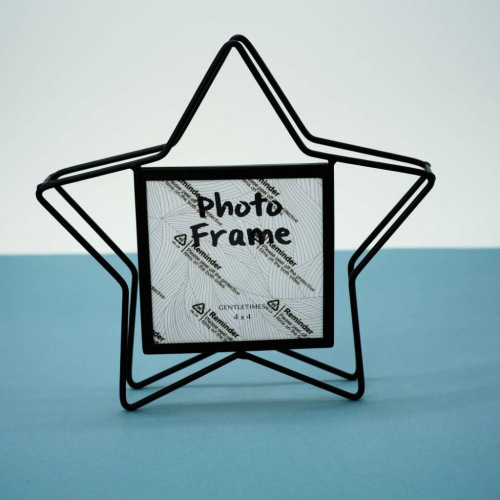 Фоторамка loft "Star", black металлическая 10х10 см
