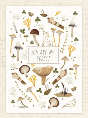 Открытка Дворникова А. "Ты - мой лес" светлая