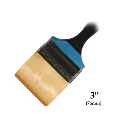 Кисть синтетика № 3 флейц Daler-Rowney "AQUAFINE" короткая ручка