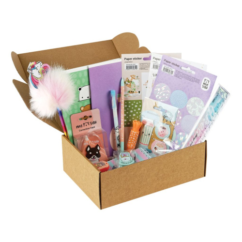 Набор канцелярских принадлежностей подарочный MESHU "Beary beary", 19 предметов