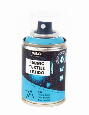 Краска для текстиля Pebeo "7А Spray" в аэрозоли, 100 мл, пастельный голубой