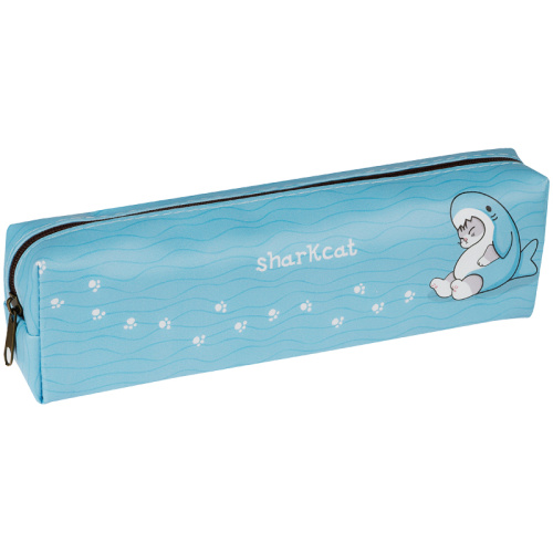 Пенал мягкий MESHU "SharKcat" 200*55*40 мм, искусственная кожа