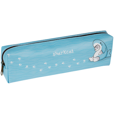 Пенал мягкий MESHU "SharKcat" 200*55*40 мм, искусственная кожа