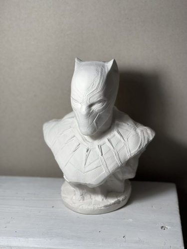 Гипсовая фигура "Черная пантера"