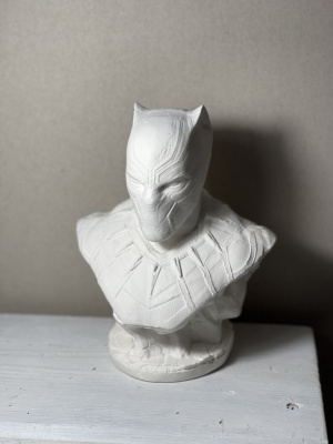 Гипсовая фигура "Черная пантера"