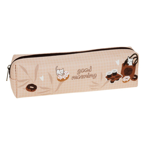 Пенал мягкий MESHU "Coffee shop" 200*55*40 мм, искусственная кожа