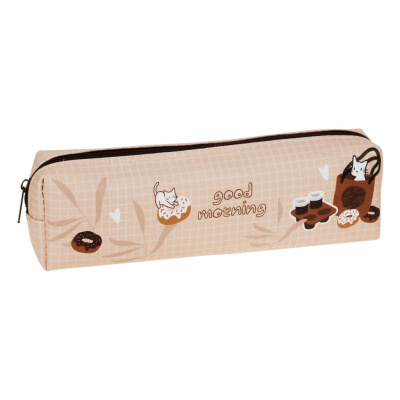 Пенал мягкий MESHU "Coffee shop" 200*55*40 мм, искусственная кожа
