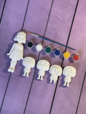 Набор фигурок для раскрашивания "Игра в кальмара"