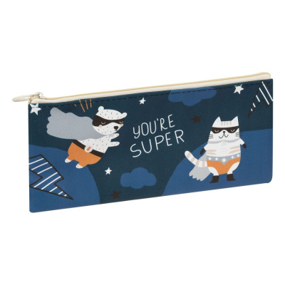 Пенал мягкий MESHU "Super Hero" 200*100 мм, искусственная кожа