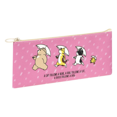 Пенал мягкий MESHU "Follow me" 200*100 мм, искусственная кожа