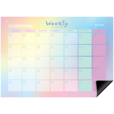 Магнитный планер на месяц MESHU "Gradient" А4, с маркером