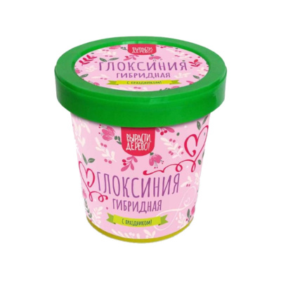 Набор подарочный для выращивания растений "Вырасти, Дерево!", "Глоксиния гибридная".