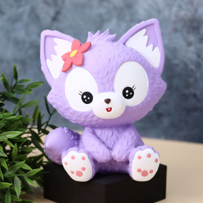 Копилка "Flower fox", purple