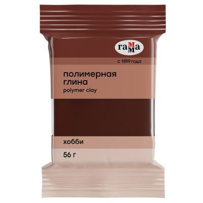 Полимерная глина Гамма "Хобби" 56 г, коричневый
