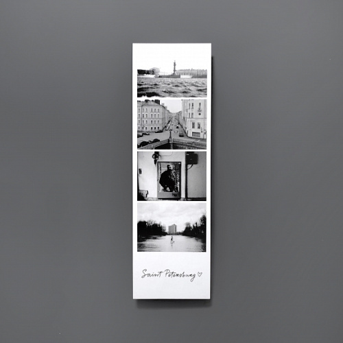 Закладка "Фотоколлаж. Ростральная колонна, ч/б"