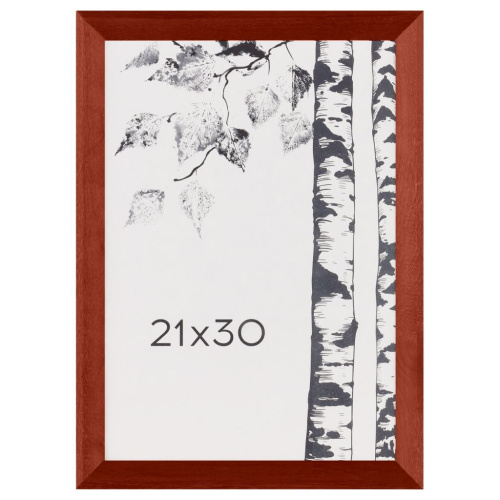 Рамка деревянная OfficeSpace 21*30 см, С21, красный