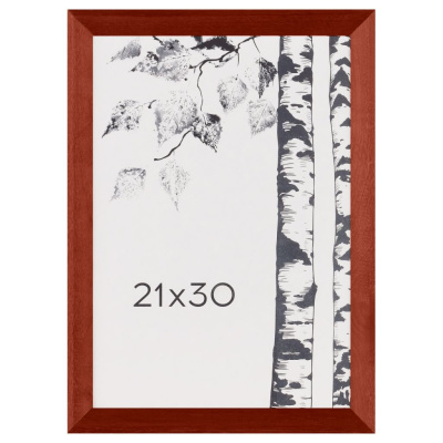 Рамка деревянная OfficeSpace 21*30 см, С21, красный