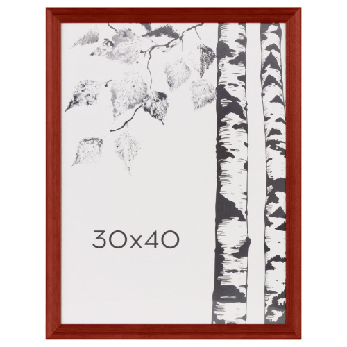 Рамка деревянная OfficeSpace 30*40 см, С20, красный