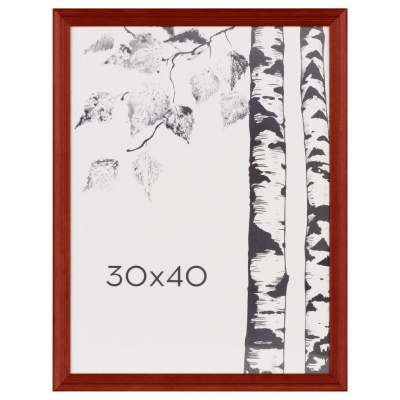Рамка деревянная OfficeSpace 30*40 см, С20, красный