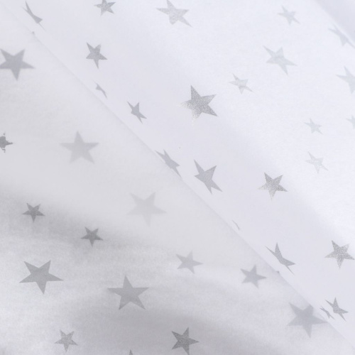 Бумага упаковочная тишью "Звездочки",50 х 66 см