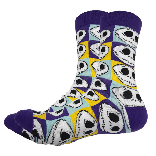 Носки Кошмар перед Рождеством "Джек Скеллингтон", р-р 36-42 (фиолетовый)