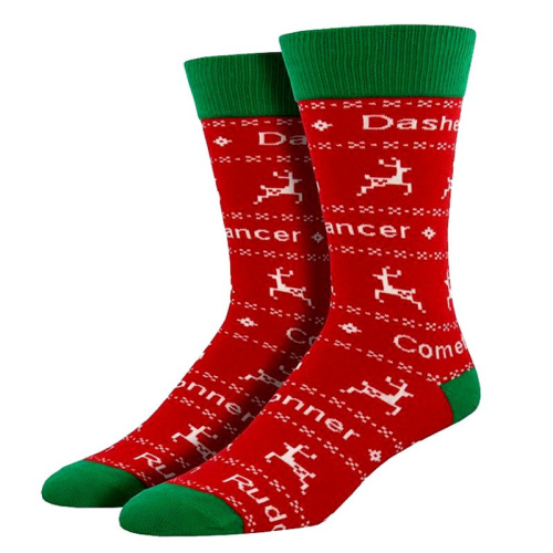 Носки Рождество и Новый год "Стремительный (Dasher)", р-р 38-42 (красный)