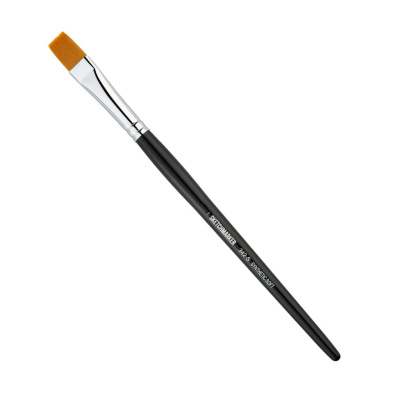 Кисть синтетика мягкая №30 плоская Sketchmarker "342" ручка короткая