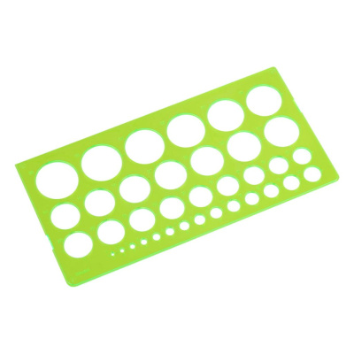 Шаблон окружностей разного диаметра