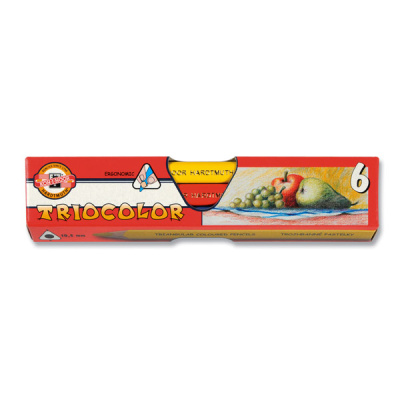 Набор карандашей цветных Koh-I-Noor "Triocolor" 6 цв трёхгранные д 5,6 дл 175 мм карт уп
