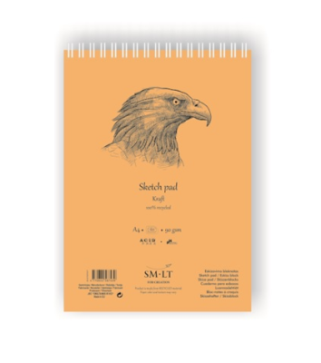 Альбом на спирали для набросков SMLT Sketch pad Kraft А4 60 л 90 г
